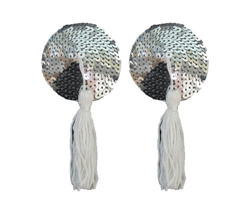 Round Sequin Nipple Tassels by Love In Leather - Breast and Nipple Toys