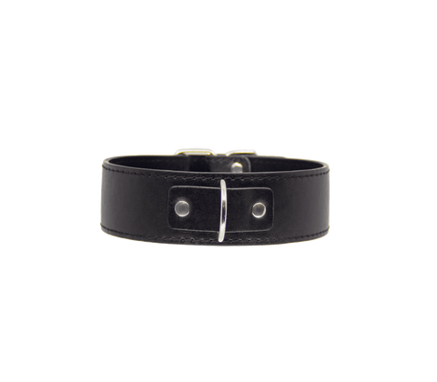 BDSM Play Unlined PU Collar and Lead by Berlin Baby - Collars and Leads