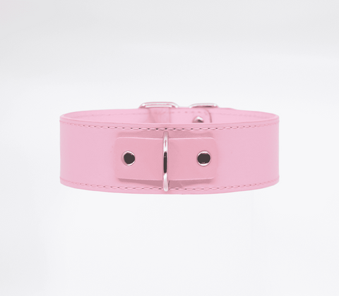 BDSM Play Unlined PU Collar and Lead by Berlin Baby - Collars and Leads