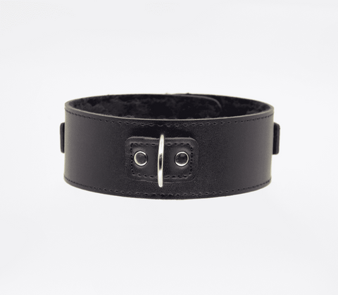 Fur Lined PU Collar and Lead Set by Berlin Baby - Collars and Leads