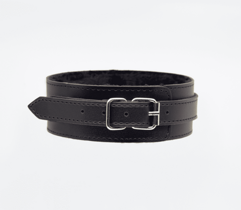 Fur Lined PU Collar and Lead Set by Berlin Baby - Collars and Leads