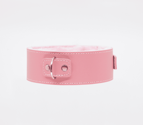 Fur Lined PU Collar and Lead Set by Berlin Baby - Collars and Leads