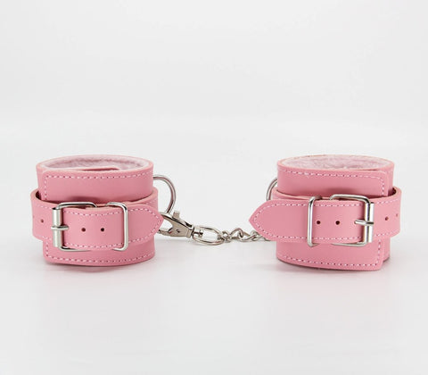 Faux Fur Lined Leatherette Wrist Restraint by Berlin Baby - Cuffs And Restraints