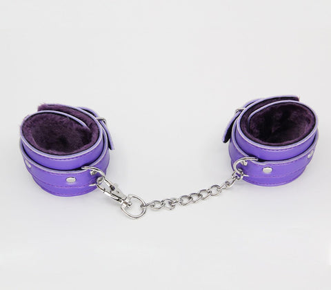 Faux Fur Lined Leatherette Wrist Restraint by Berlin Baby - Cuffs And Restraints