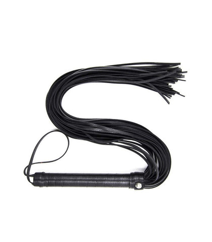 Long Faux Leather Bondage Flogger by Berlin Baby - Whips And Crops