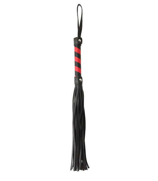 Berlin Baby Bladk and Red Striped BDSM Flogger