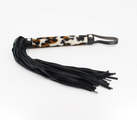 Animal Print Bondage Flogger by Berlin Baby - Whips And Crops