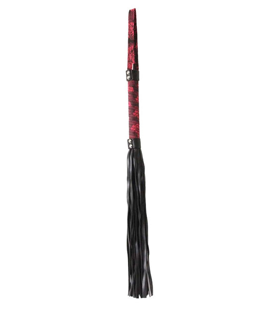Berlin Baby Red Jacquard Print Fetish Flogger