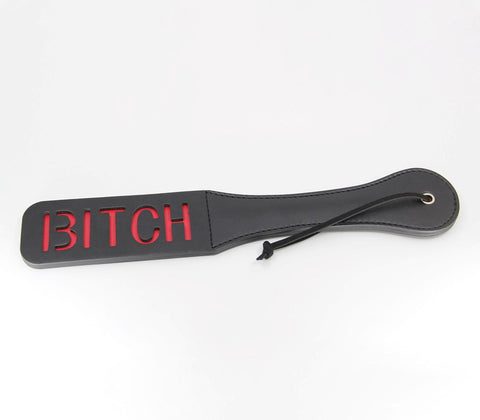 Bitch Cut Out Design BDSM Paddle by Berlin Baby - Paddles And Slappers