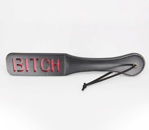 Bitch Cut Out Design BDSM Paddle by Berlin Baby - Paddles And Slappers