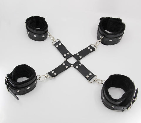 Faux Fur Lined Hog Tie Shackle by Berlin Baby - Cuffs And Restraints
