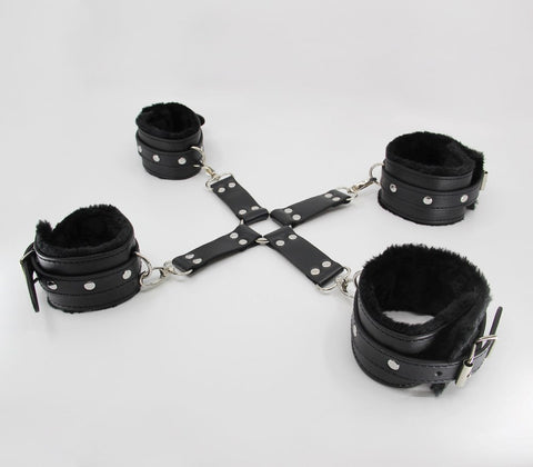 Faux Fur Lined Hog Tie Shackle by Berlin Baby - Cuffs And Restraints