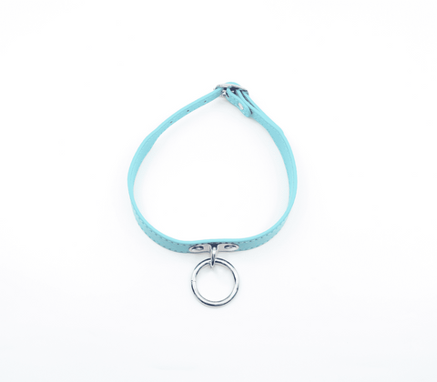 PU BDSM Collar With Centre Ring by Berlin Baby - Collars and Leads