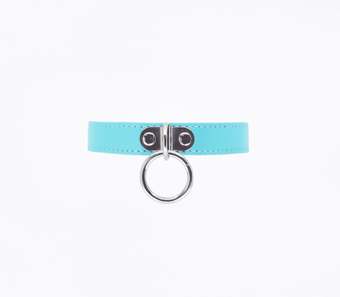 PU BDSM Collar With Centre Ring by Berlin Baby - Collars and Leads