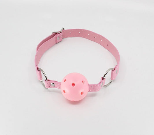 Berlin Baby Breathable Faux Leather Gag Baby Pink