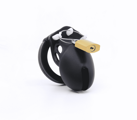 Silicone Male Chastity Cage Long by Love In Leather - Male Chastity