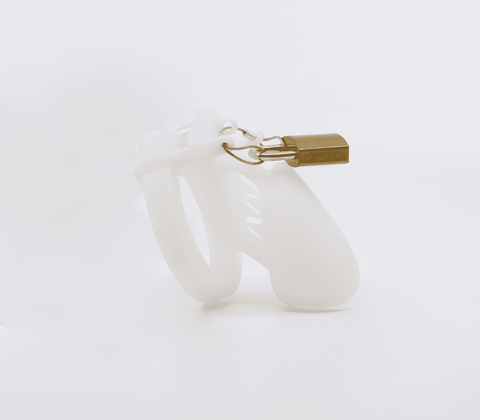 Silicone Male Chastity Cage Long by Love In Leather - Male Chastity