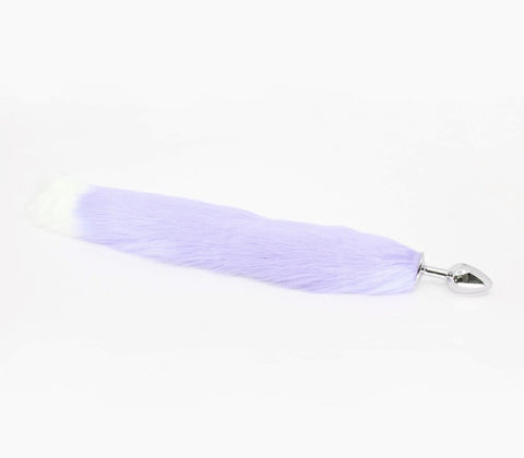 Faux Fur Fox Tail Butt Plug Medium by Love In Leather - Butt Plugs