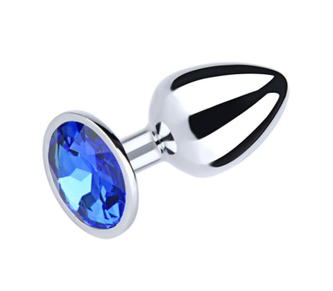 Round Gem Metal Anal Plug by Love In Leather - Butt Plugs