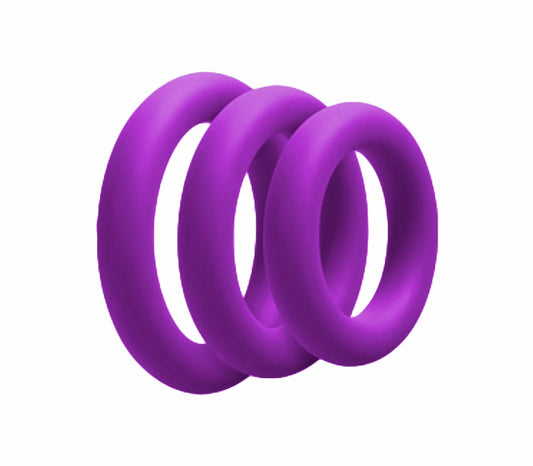 Love In Leather 3 Pack Silicone Fat Boy Cock Ring