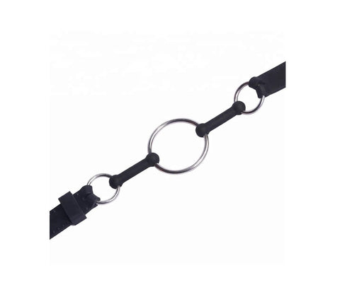 Metal And Silicone O-Ring Gag by Love In Leather - Bondage Gags and Bits