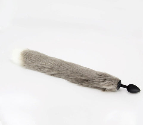 Fox Tail Silicone Anal Plug Large by Love In Leather - Butt Plugs