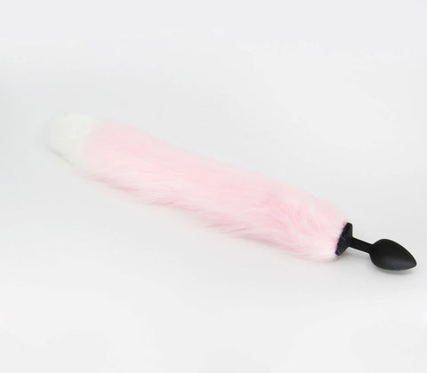 Fox Tail Silicone Anal Plug Large by Love In Leather - Butt Plugs