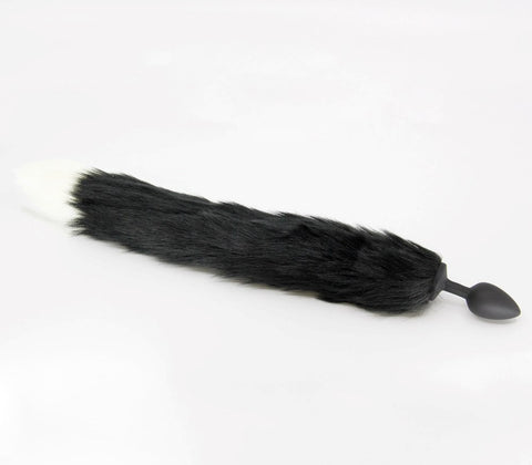 Fox Tail Silicone Anal Plug Large by Love In Leather - Butt Plugs