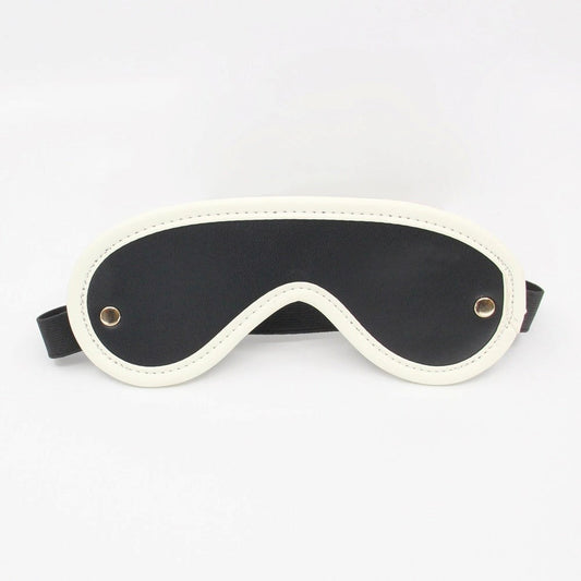 Love In Leather Black & Glow in The Dark Blindfold