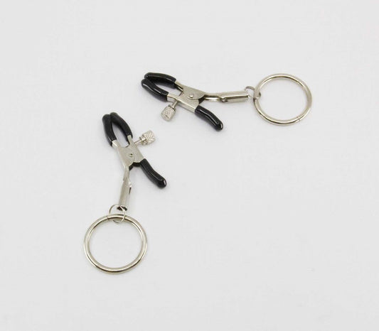 Love In Leather Ring Shape Womens Nipple Clamps