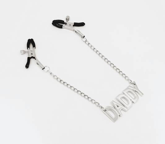 Love In Leather DADDY Written Nipple Clamps