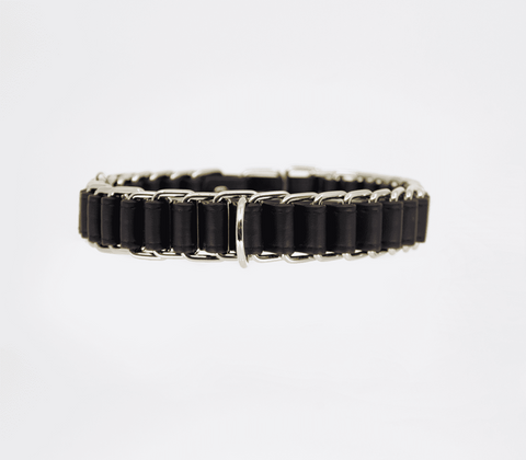Chain Link Bondage Collar and Lead by Love In Leather - Collars and Leads