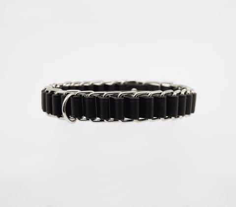 Chain Link Bondage Collar and Lead by Love In Leather - Collars and Leads
