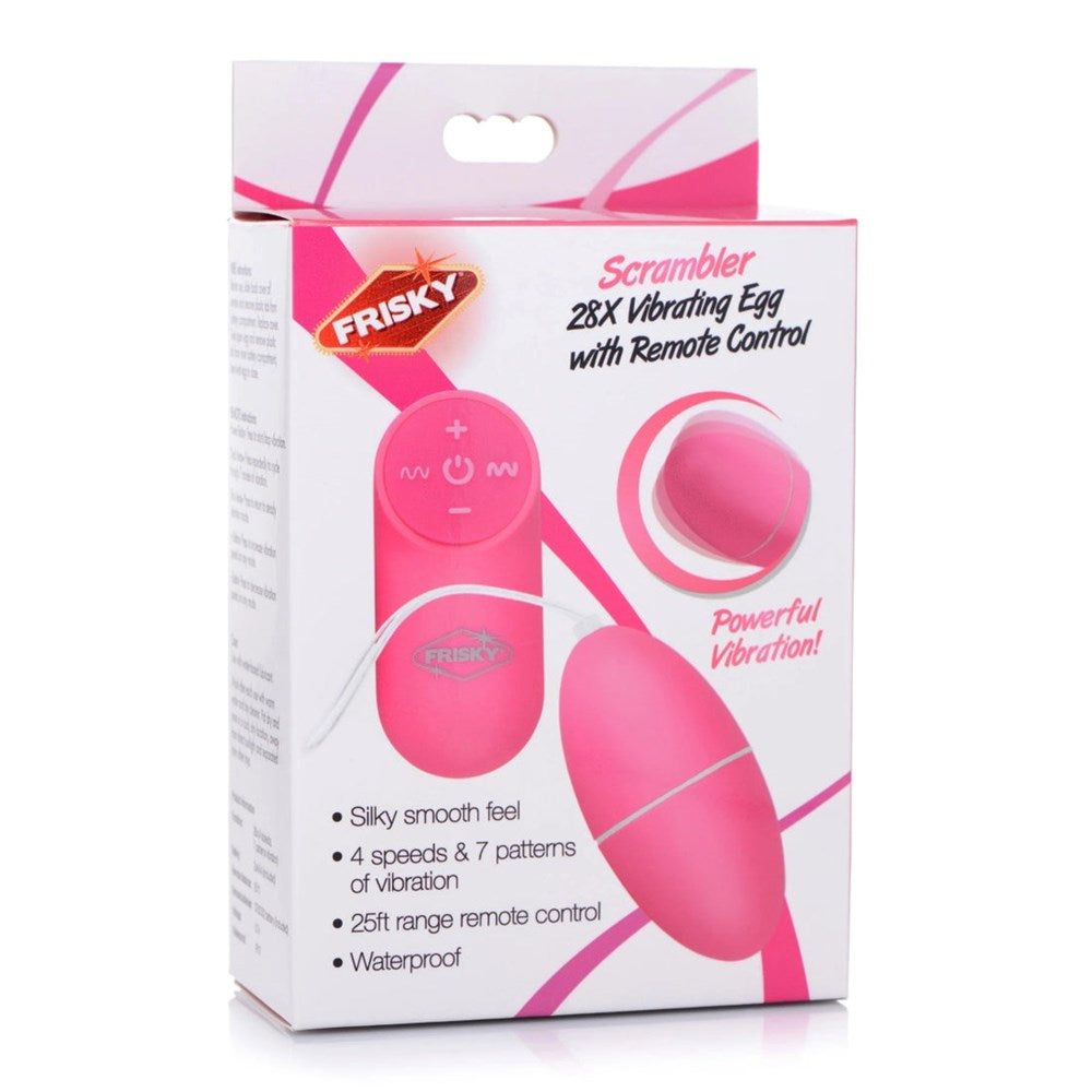 XR Brands Frisky Scrambler Vibrating Love Egg - Love Eggs and Kegel Exercisers