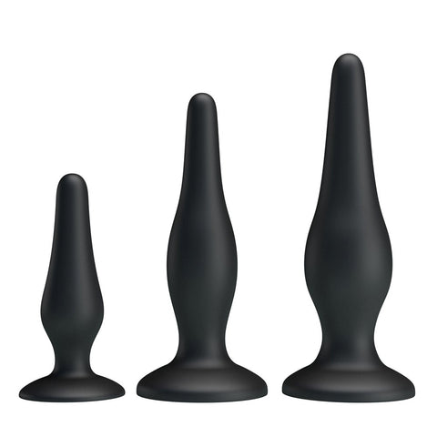 JERRY 3 Sizes Silicone Butt Plug Set by Party Up - Butt Plugs