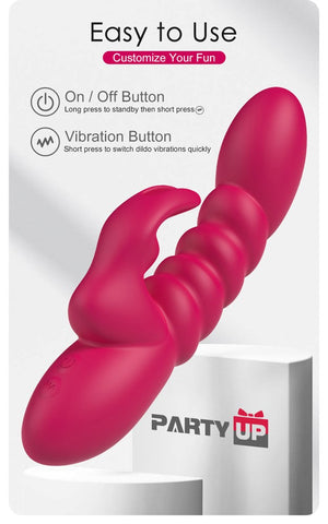 BRYNLYN USB Rechargeable Rabbit Vibrator by Party Up - Rabbit Vibrators