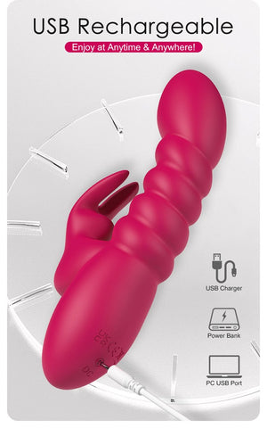 BRYNLYN USB Rechargeable Rabbit Vibrator by Party Up - Rabbit Vibrators