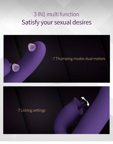ALAN Dual Motor Vibrator by Party Up - Rabbit Vibrators