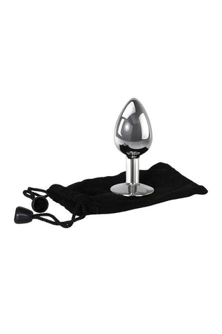 Gem Anal Plug Metal Butt Plug with Gem - Butt Plugs