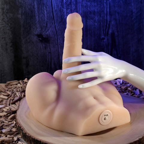 Evolved EASY RIDER LIGHT Male Torso with Penis Dildo - Vibrating Dildos