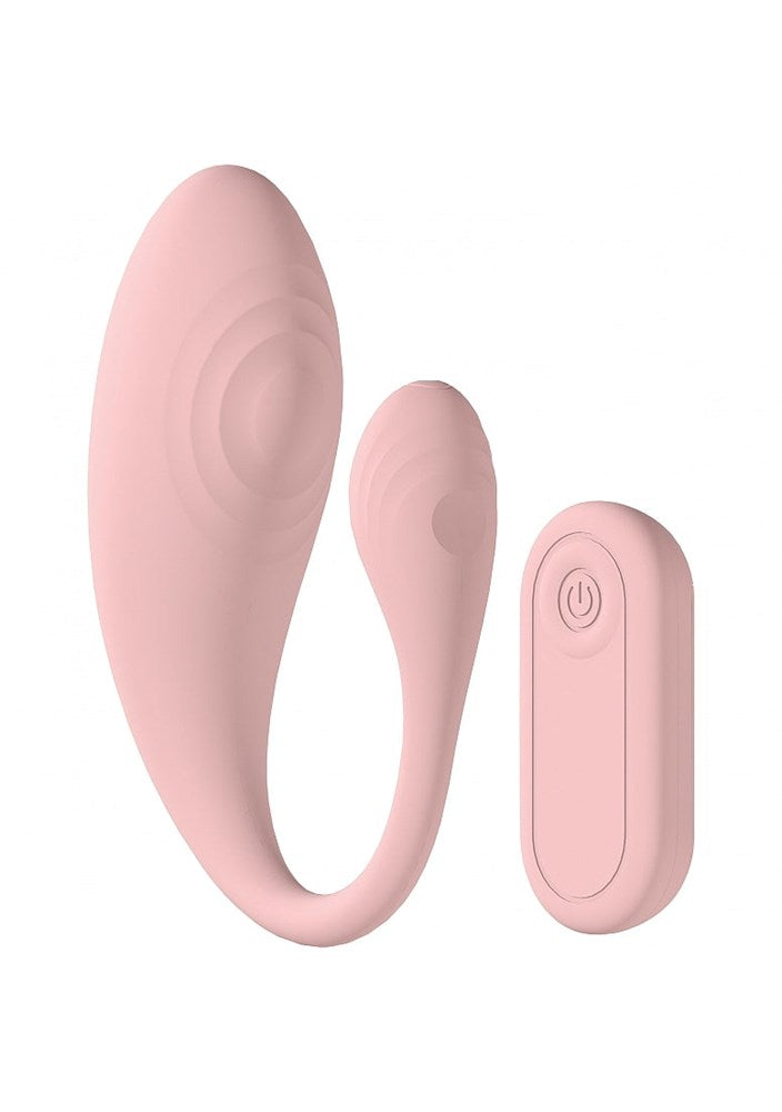 Shots Toys LOVELINE Wave C-Shaped Vibrator with Remote - G-Spot Vibrators