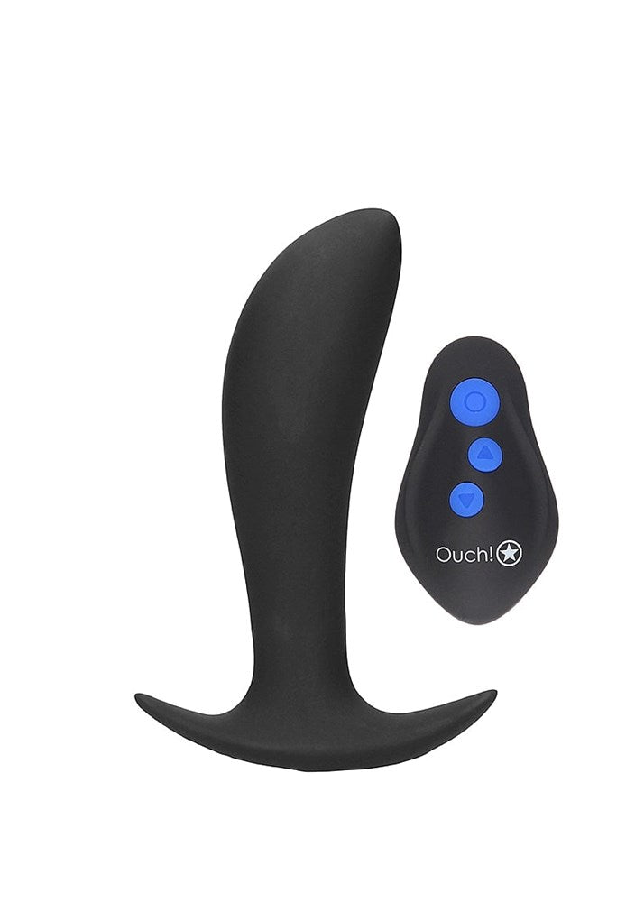 OUCH! e-Stim & Vibrating Butt Plug with Wireless Remote - Butt Plugs