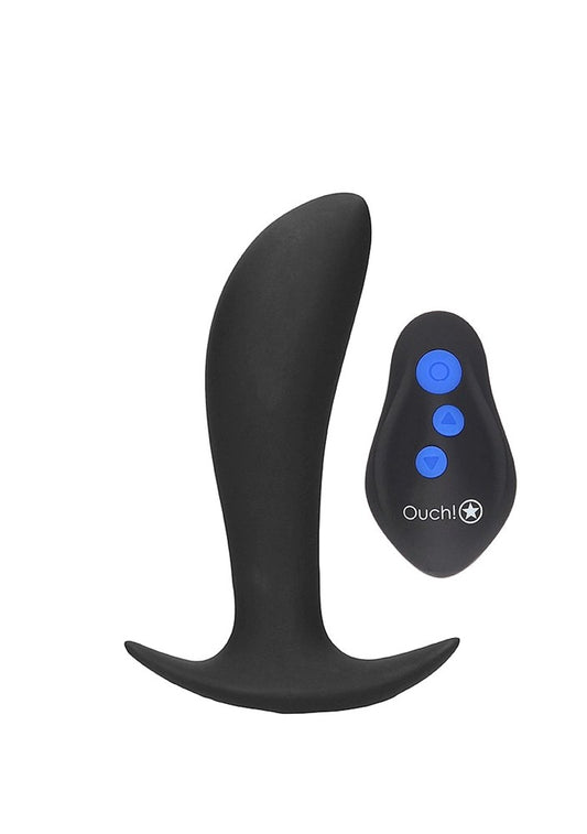 OUCH! e-Stim & Vibrating Butt Plug by Shots Toys - Butt Plugs