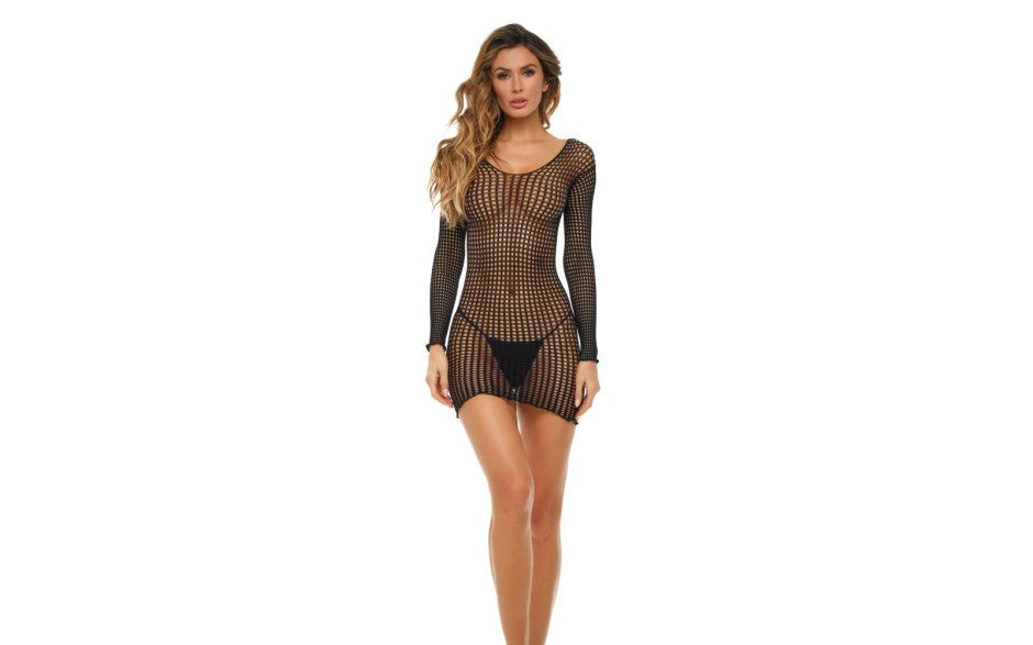 Rene Rofe Crochet Seduction Womens Dress Black OS - Skirts And Club Wear