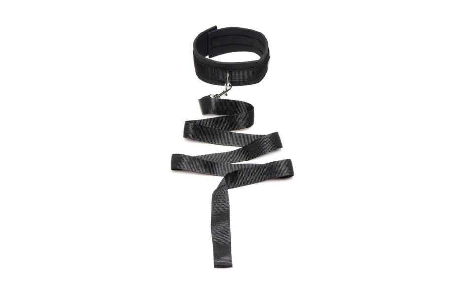 Frisky Neoprene Collar And Leash Set Black - Collars and Leads
