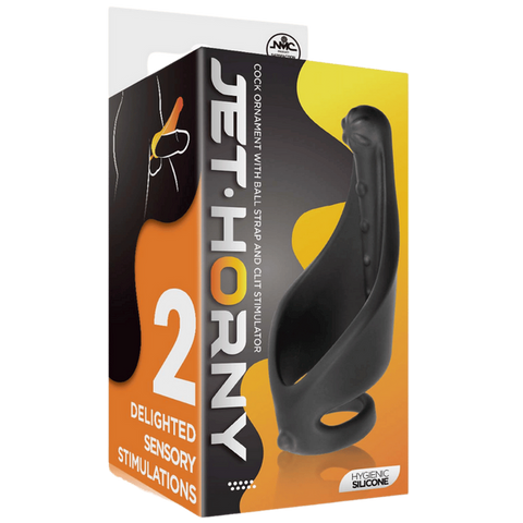 Excellent Power Cock Ring with Strap and Stimulator - Stretchy Cock Rings