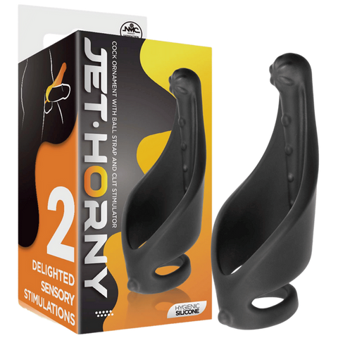 Excellent Power Cock Ring with Strap and Stimulator - Stretchy Cock Rings