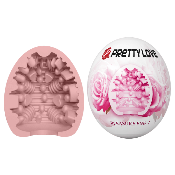 Pretty Love Pleasure Egg Ribbed Textured Male Masturbator - Masturbators and Strokers