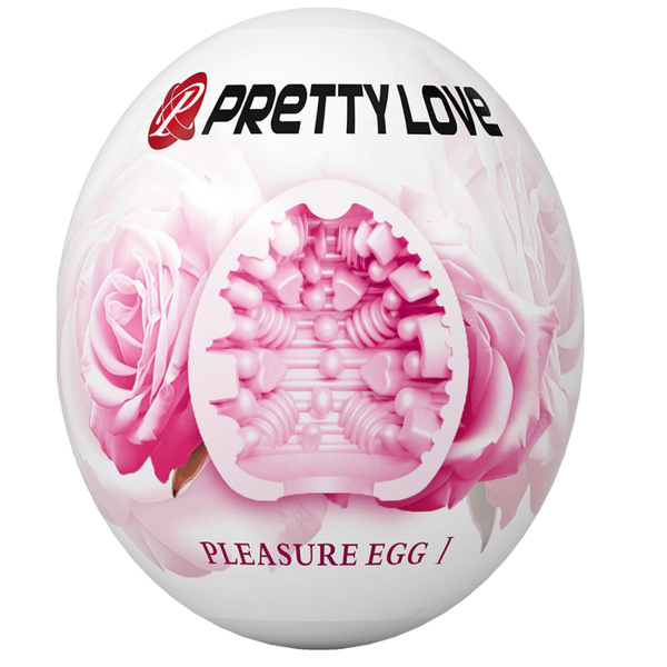 Pretty Love Pleasure Egg Ribbed Textured Male Masturbator - Masturbators and Strokers