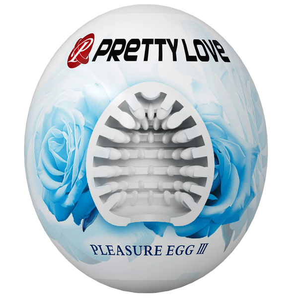 Pretty Love Pleasure Egg Ribbed Textured Male Masturbator - Masturbators and Strokers